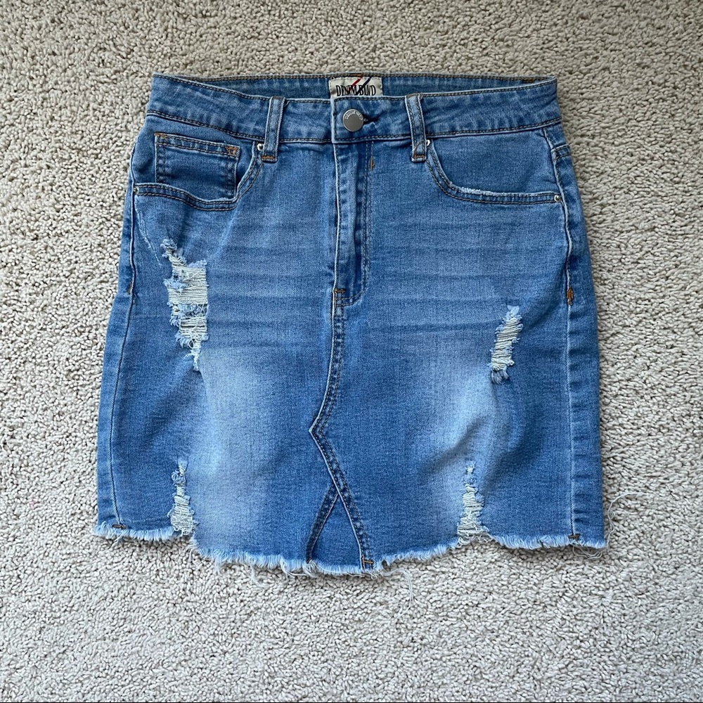 🛍Ripped Denim Skirt